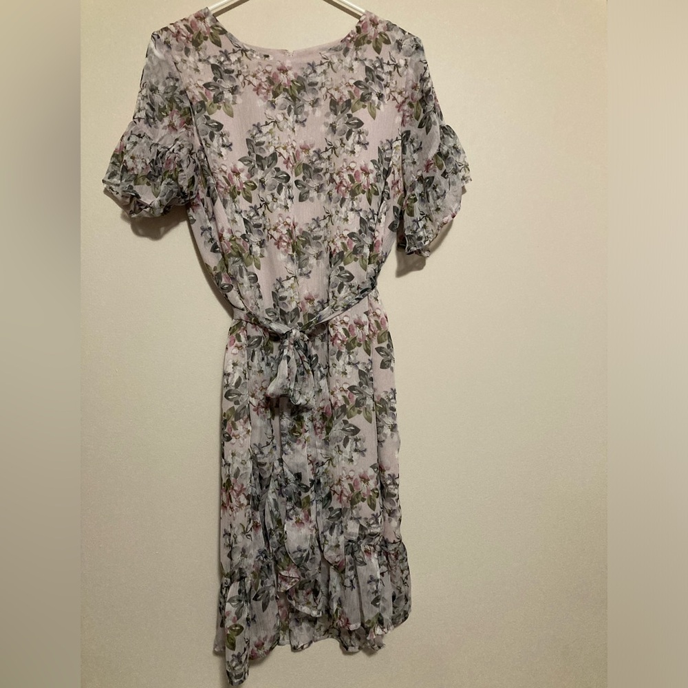 Hayden Pink and Green Floral Mini Dress